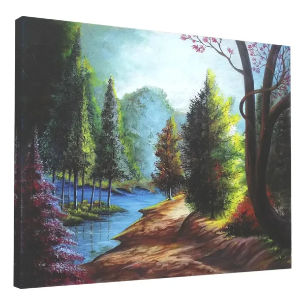 Hand-painted nature scenery landscape painting on canvas