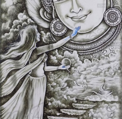 RADHA KRISHNA THE TOUCH OF BLUE
