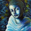 BUDDHA-BLUE-PAINTING