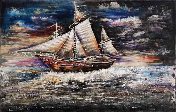 Storm Voyager –Painting of a Ship Sailing