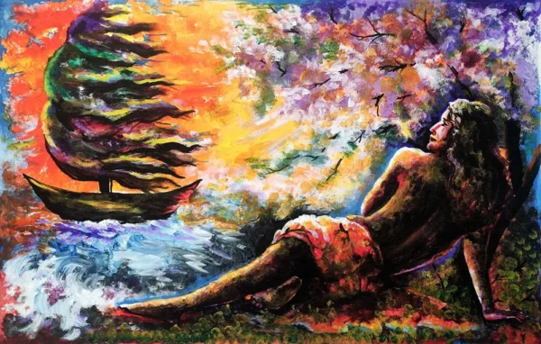 LADY-ON-THE-BEACH