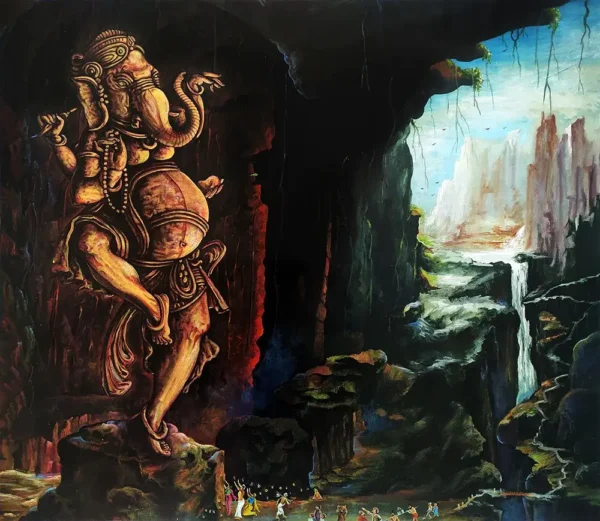 GANESHA-STATUE-IN-A-CAVE