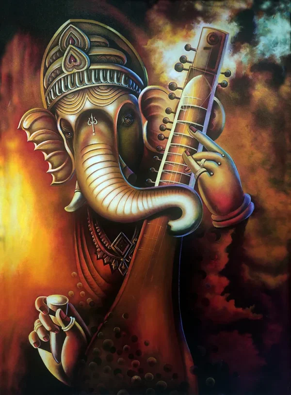 GANESHA-WITH-VEENA-RECREATION