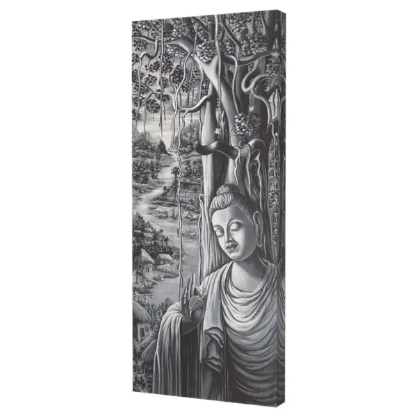 BUDDHA-MONOCHROME-VILLAGE