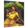 Mango girl dancing around tree Indian folk painting
