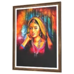 Rajasthani girl portrait with traditional jewelry