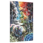 Palette knife landscape acrylic painting