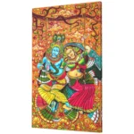 Radha Krishna Jhula Leela mural art