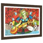 Goddess Saraswati traditional mural art