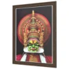 Traditional Kathakali face mural art