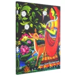 Shakuntala with deer mural art