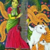 Kerala beauty mural painting