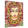 Traditional Kerala mural divine portrait