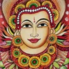 Kerala mural god face painting