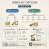 PORRAIT OPIONS INFOGRAPHIC GUIDE
