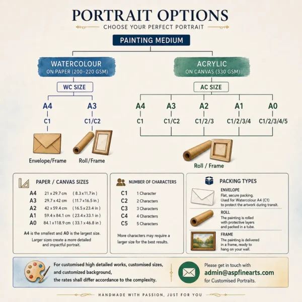 PORRAIT OPIONS INFOGRAPHIC GUIDE